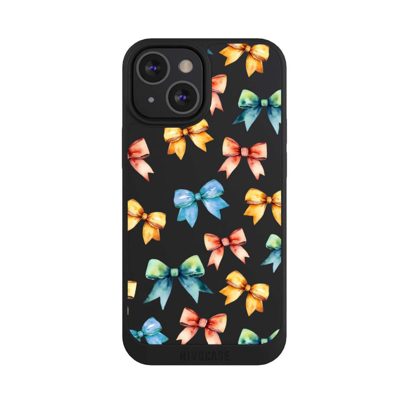 iPhone 13 Mini NIVOpure Rainbow Bows Transparent