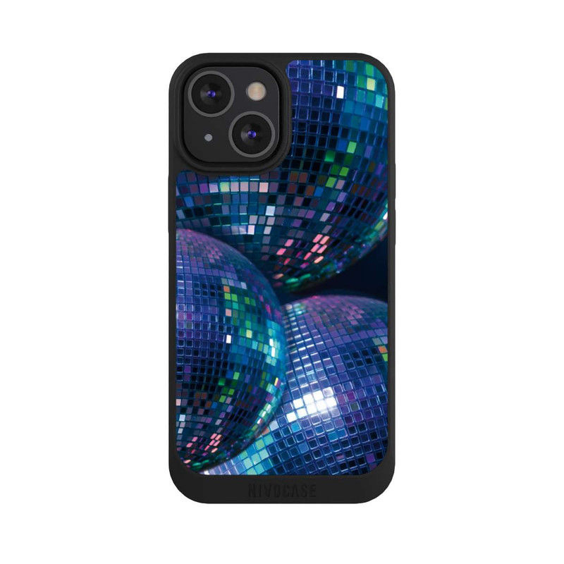 iPhone 13 Mini NIVOpure Discokugel Blau Schwarz Partytime mit KI