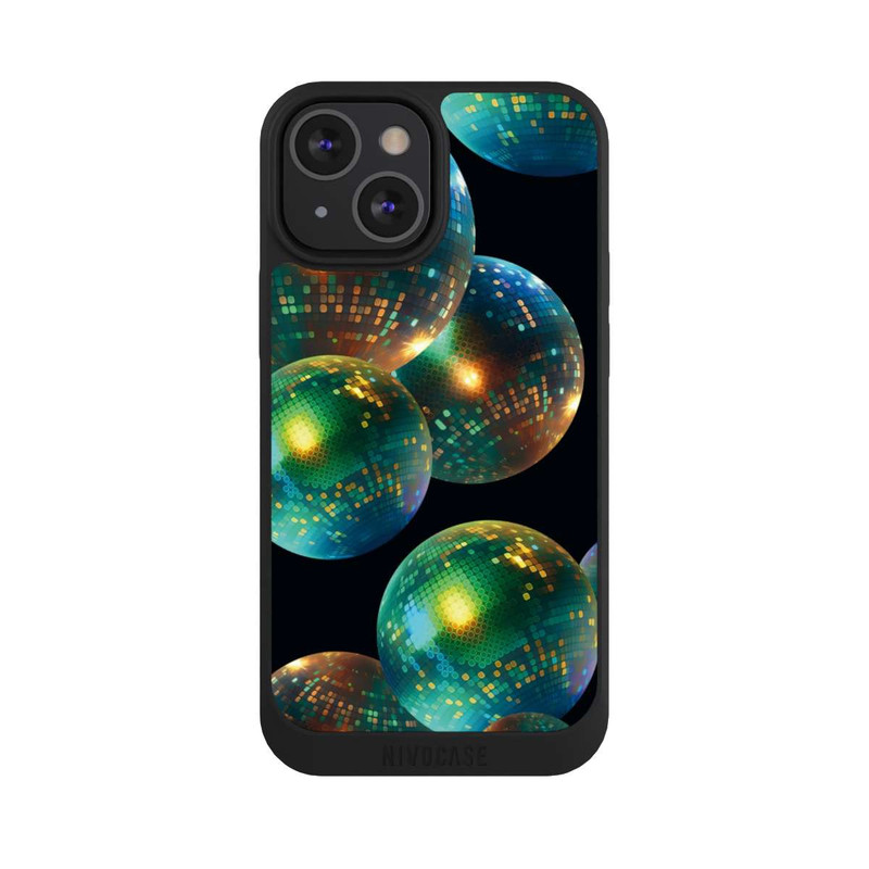 iPhone 13 Mini NIVOpure Discokugel Dekoration Schwarz mit KI
