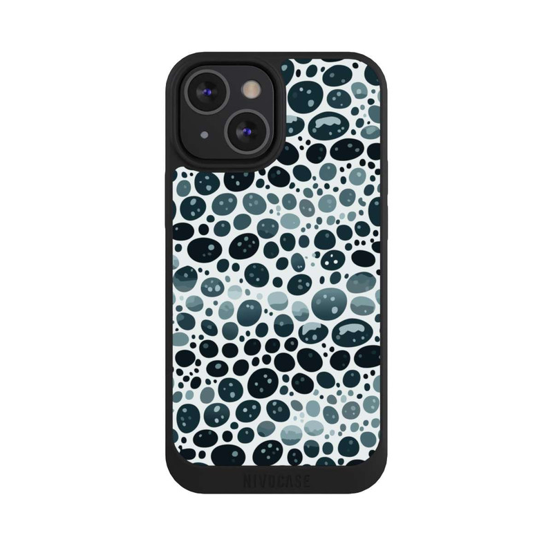 iPhone 13 Mini NIVOpure Abstrakt Oval Türkis