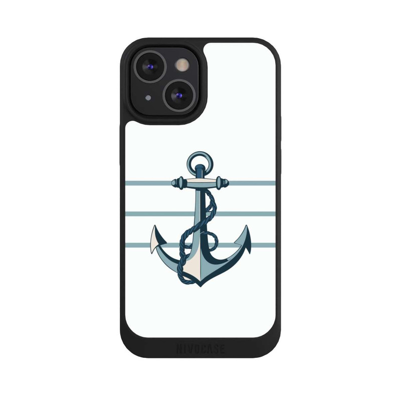 iPhone 13 Mini NIVOpure Anchor Line White mit KI