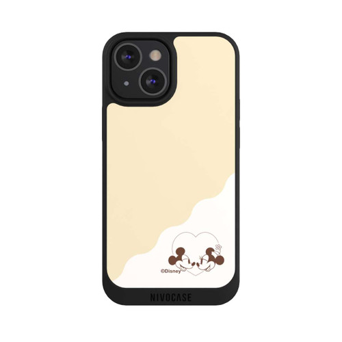 Apple iPhone 13 Mini NIVOpure Mickey and Minnie Love Heart Beige