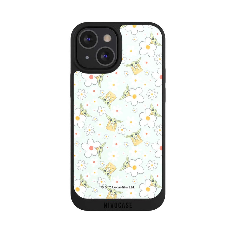iPhone 13 Mini NIVOpure Baby Yoda Flower Pattern