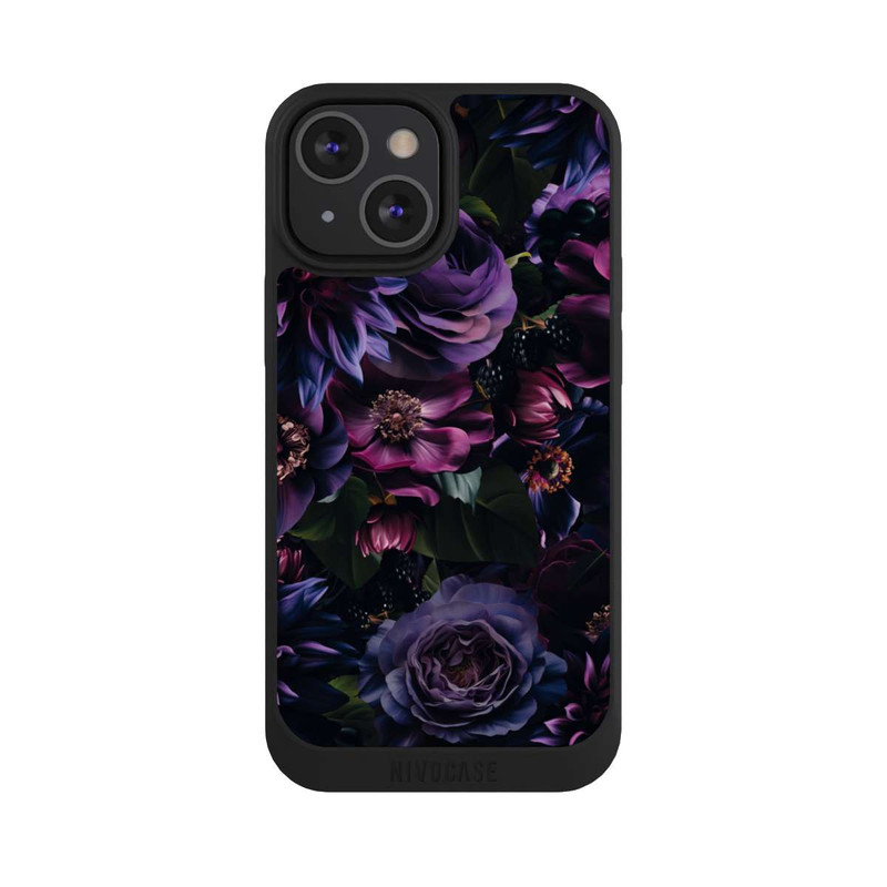 iPhone 13 Mini NIVOpure Dunkle Lila Blüten 