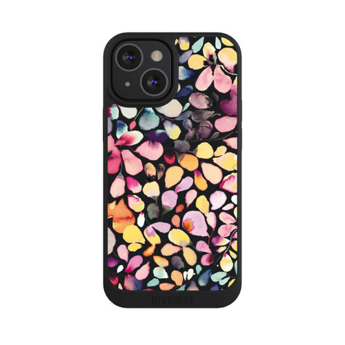 Apple iPhone 13 Mini NIVOpure Watercolor Leaves Black
