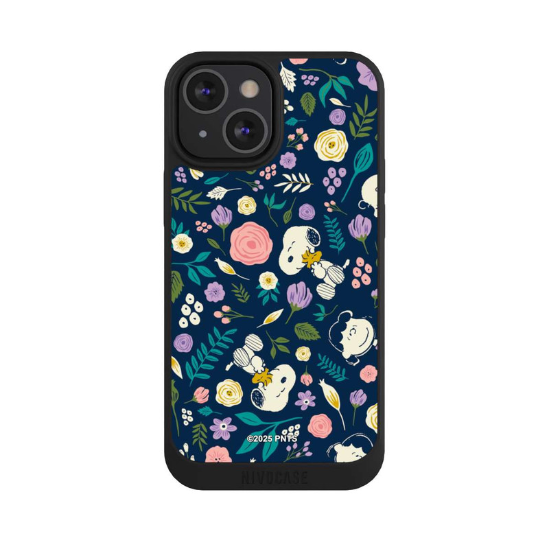 iPhone 13 Mini NIVOpure Peanuts Dark Flower Pattern