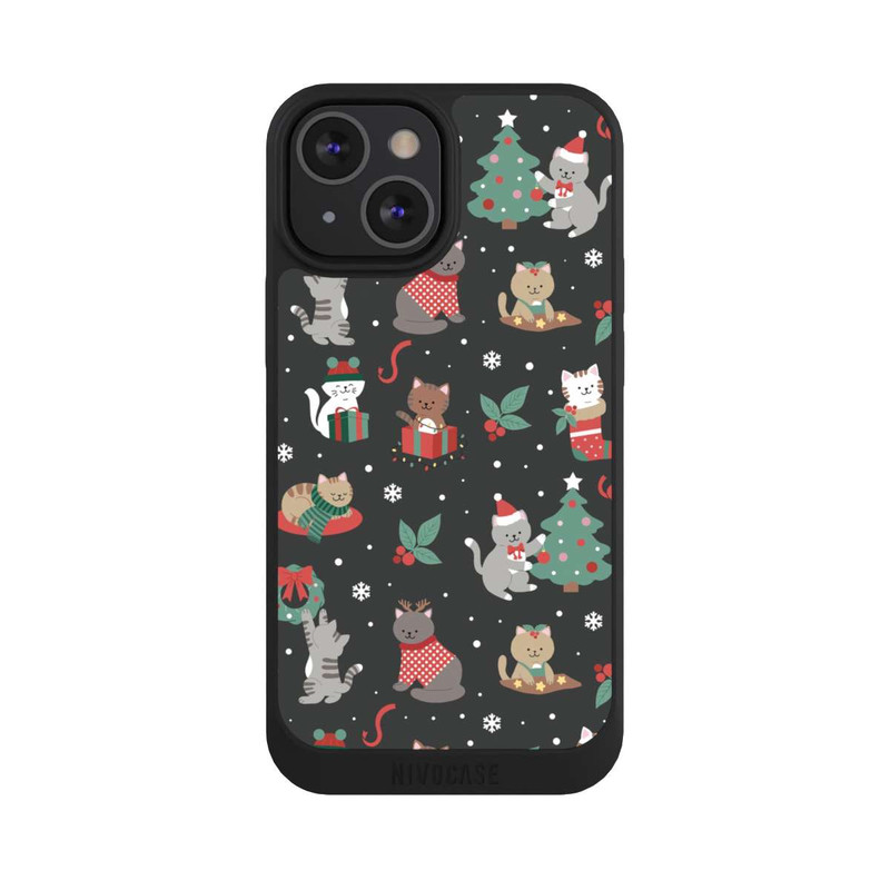 iPhone 13 Mini NIVOpure Weihnachtliche Kätzchen