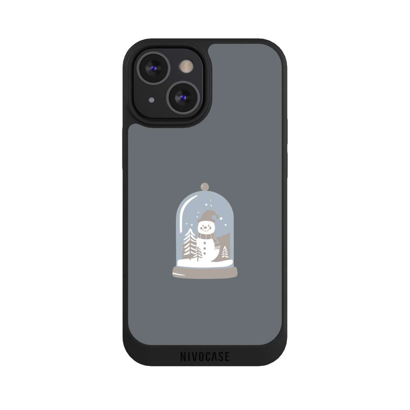 iPhone 13 Mini NIVOpure Minimalist Snow Globe with Snowman