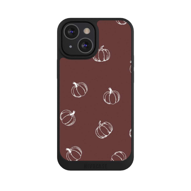 iPhone 13 Mini NIVOpure Kürbiszeit Muster Braun