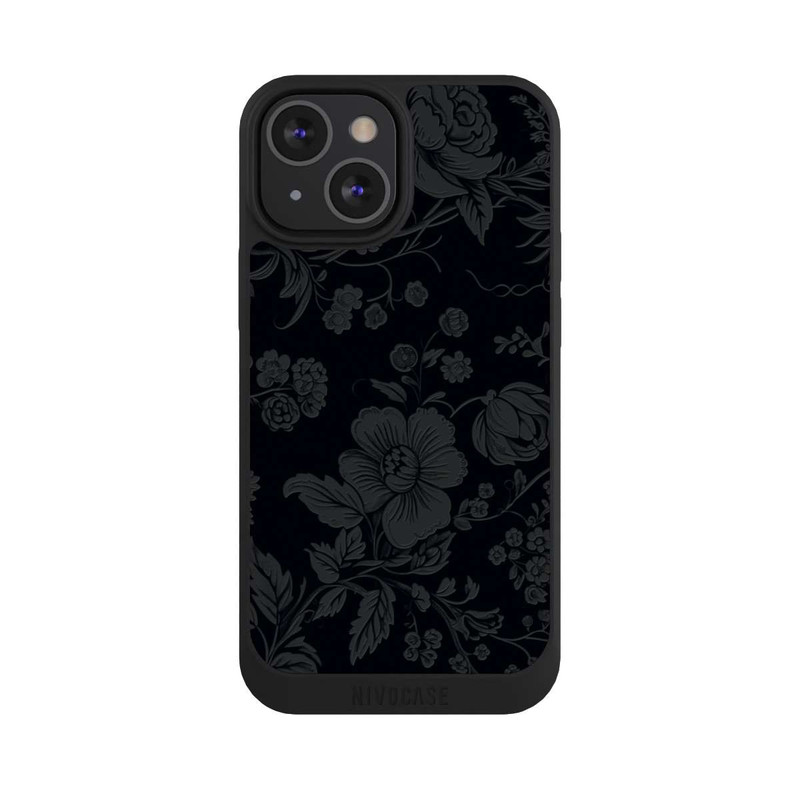 iPhone 13 Mini NIVOpure Dunkle Blumen Vintageoptik