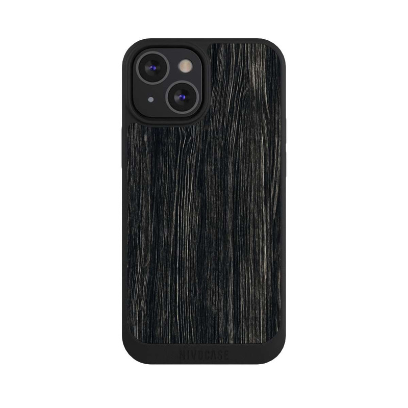 iPhone 13 Mini NIVOpure Dunkle Holzstruktur