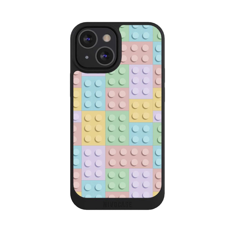 iPhone 13 Mini NIVOpure Buntes Blockmuster