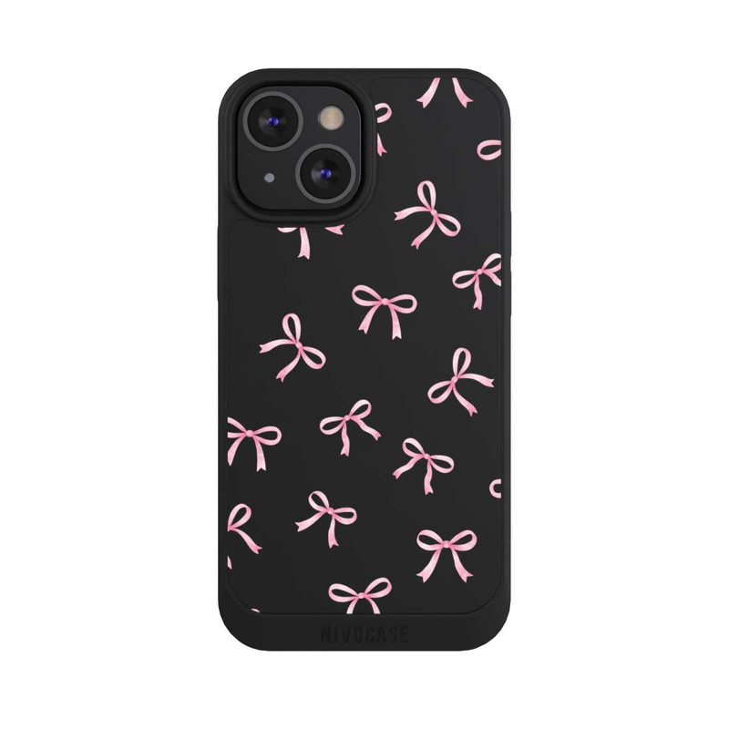 iPhone 13 Mini NIVOpure Rosa Schleifen transparent mit KI