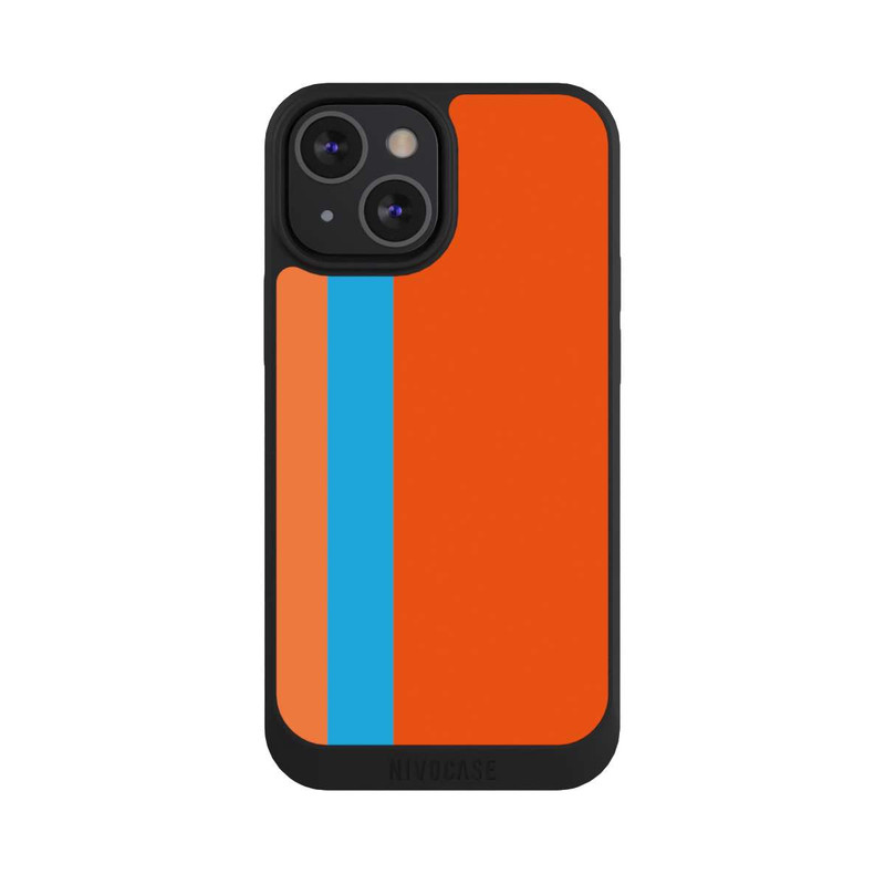 iPhone 13 Mini NIVOpure Streifen Orange Blau