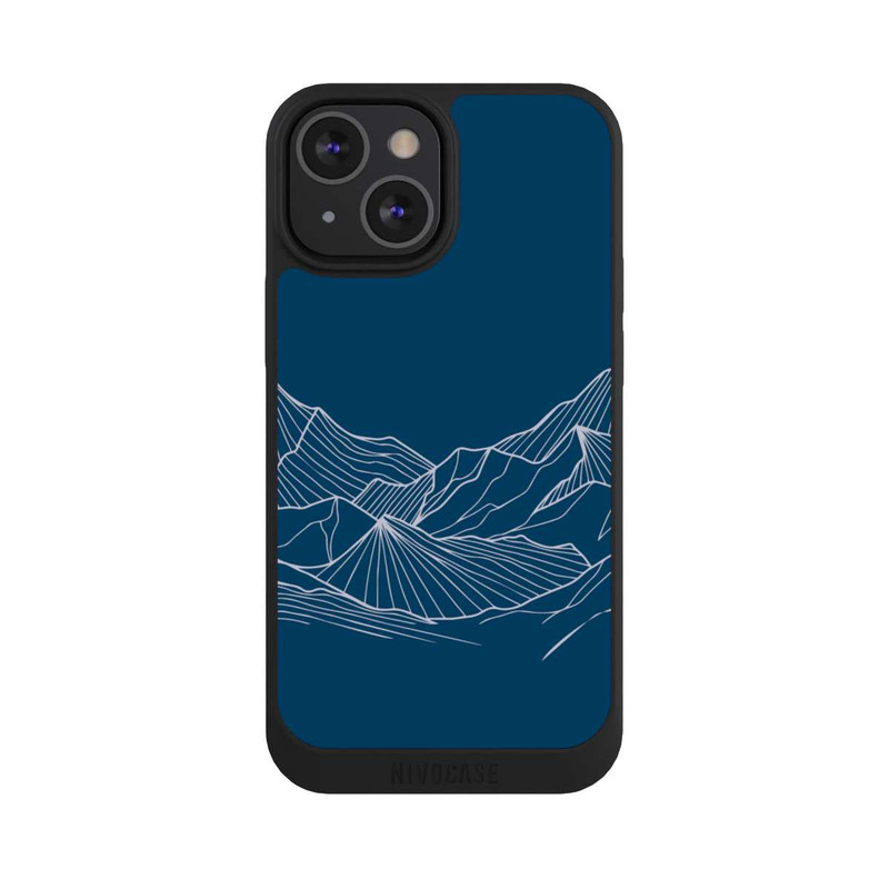 iPhone 13 Mini NIVOpure Konturlinien des Blue Mountain
