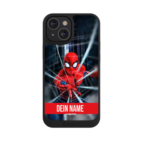 Apple iPhone 13 Mini NIVOpure Spiderman Webs in Action personnalisable