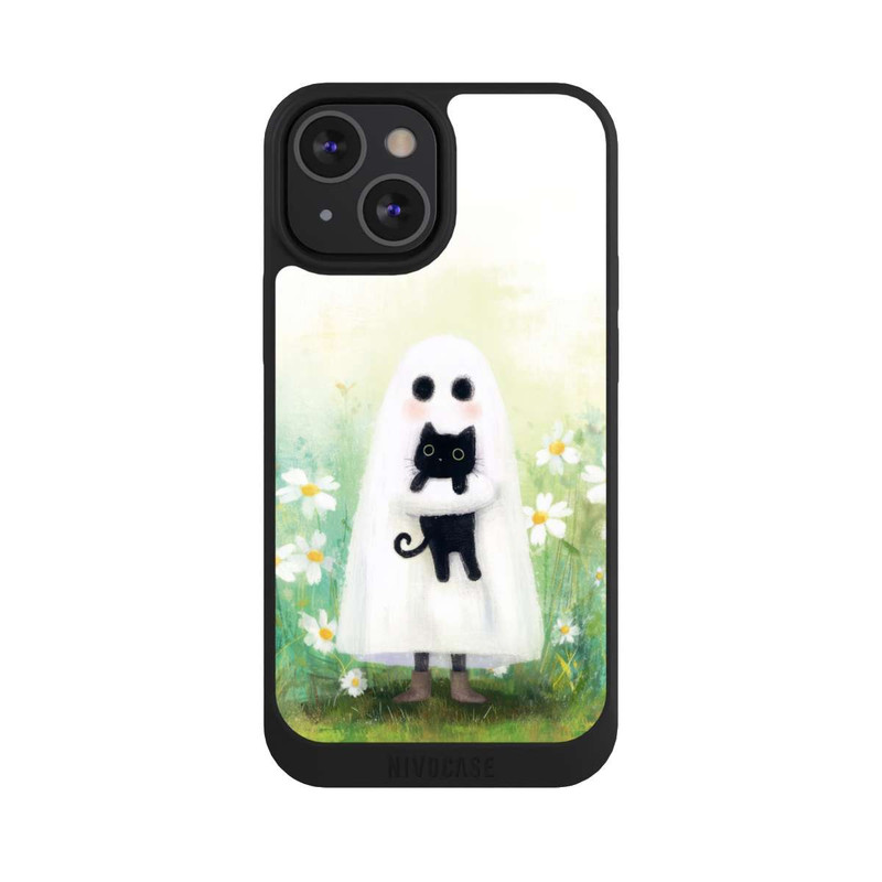 iPhone 13 Mini NIVOpure Geist und Katze Halloween mit KI