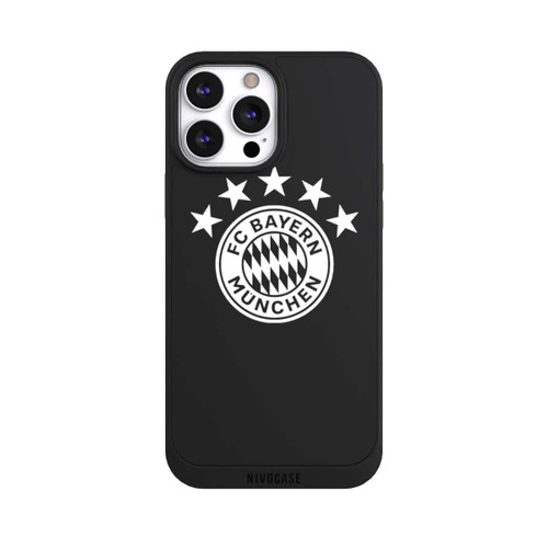 Apple iPhone 13 Pro Max NIVOpure FCB Logo einfarbig mit Sternen - ohne Hintergrund