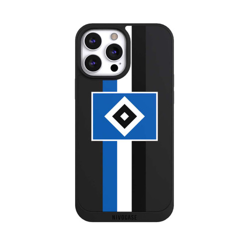 Apple iPhone 13 Pro Max NIVOpure HSV Streifen - Blau-Weiß-Schwarz - ohne Hintergrund