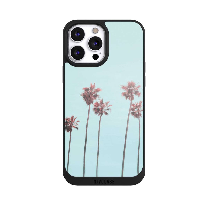 iPhone 13 Pro Max NIVOpure Hellrosa Strandpalme Paradies