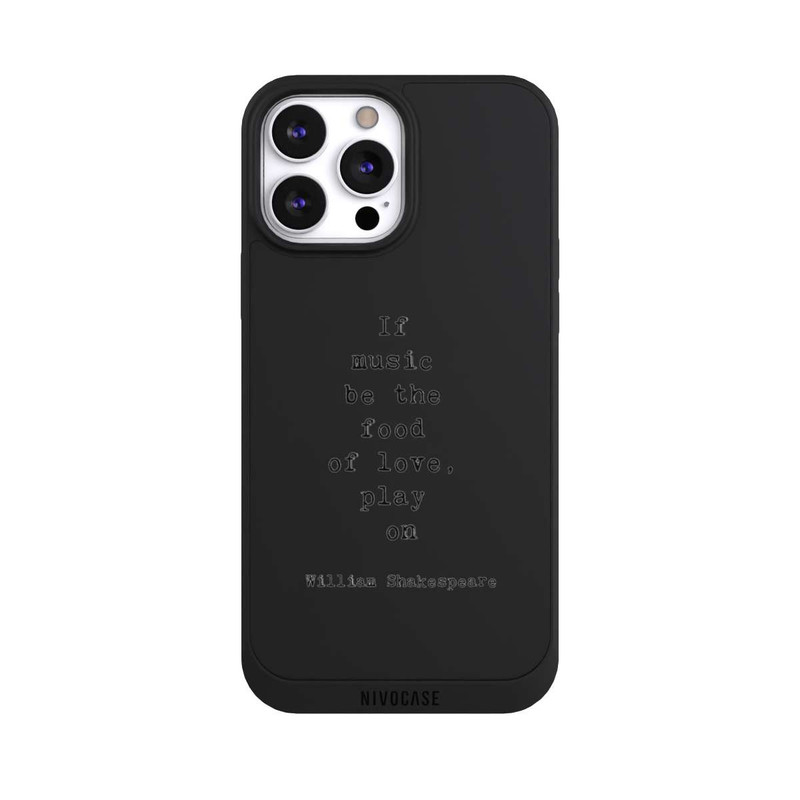 iPhone 13 Pro Max NIVOpure Shakespeare Music Food Transparent