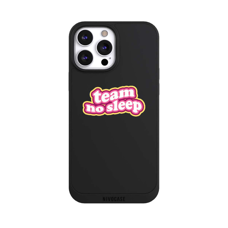 iPhone 13 Pro Max NIVOpure Team No Sleep 70s Transparent