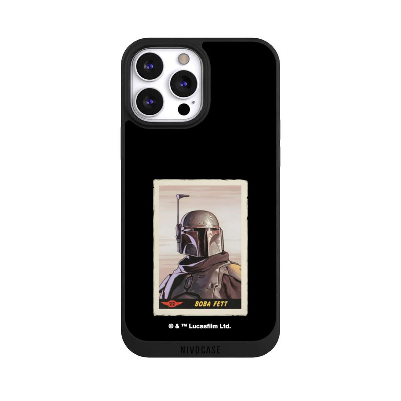 iPhone 13 Pro Max NIVOpure Boba Fett Badges Black Background