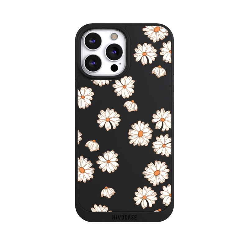 iPhone 13 Pro Max NIVOpure Fond Flower Power blanc