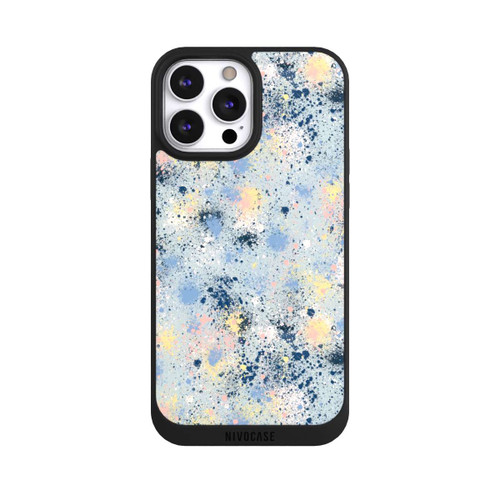Apple iPhone 13 Pro Max NIVOpure Tintentropfen Staub Textur Blau