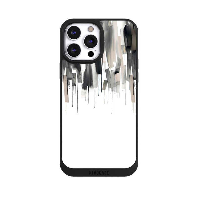 iPhone 13 Pro Max NIVOpure Watery Stripes Japandi Black