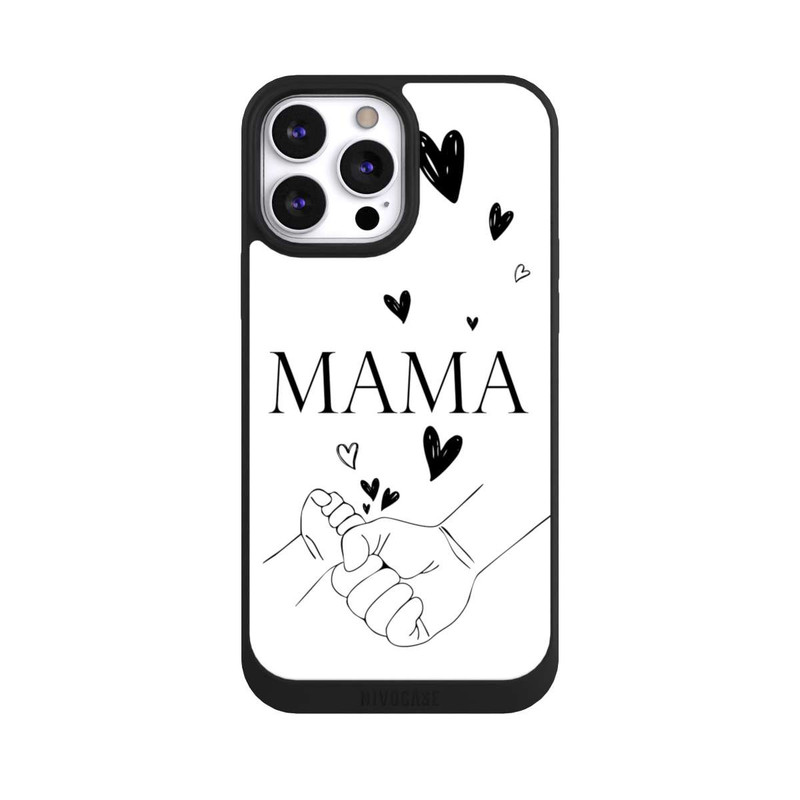 iPhone 13 Pro Max NIVOpure Mothers Day Line Art Hands Black and White
