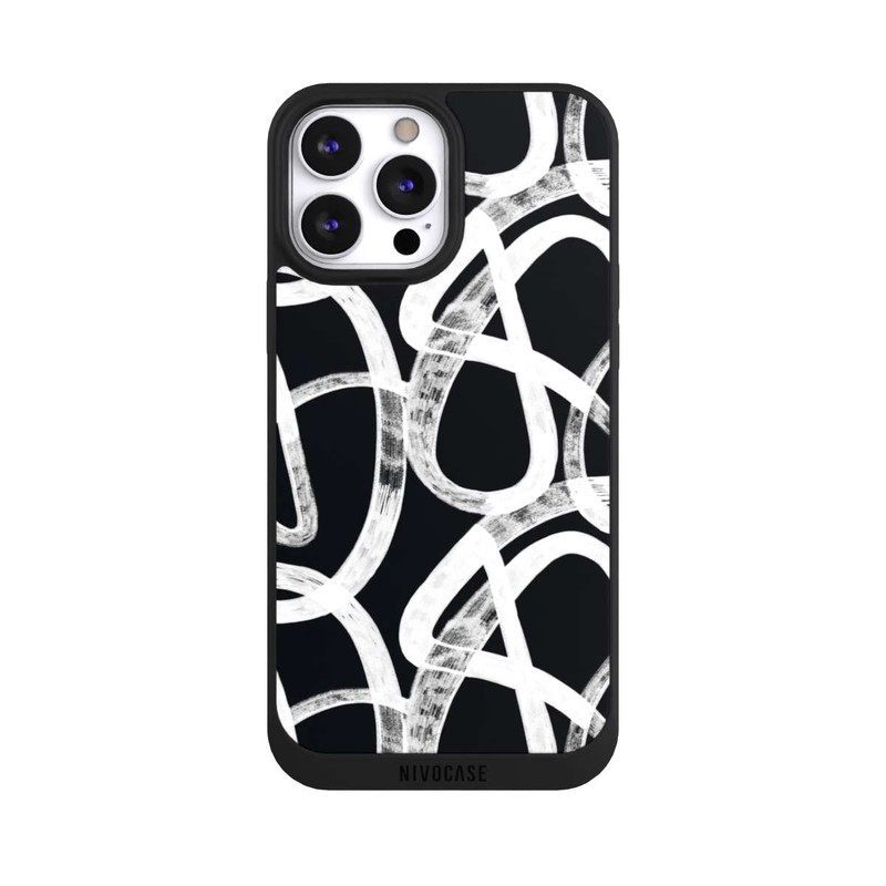 iPhone 13 Pro Max NIVOpure Doodles Black and White