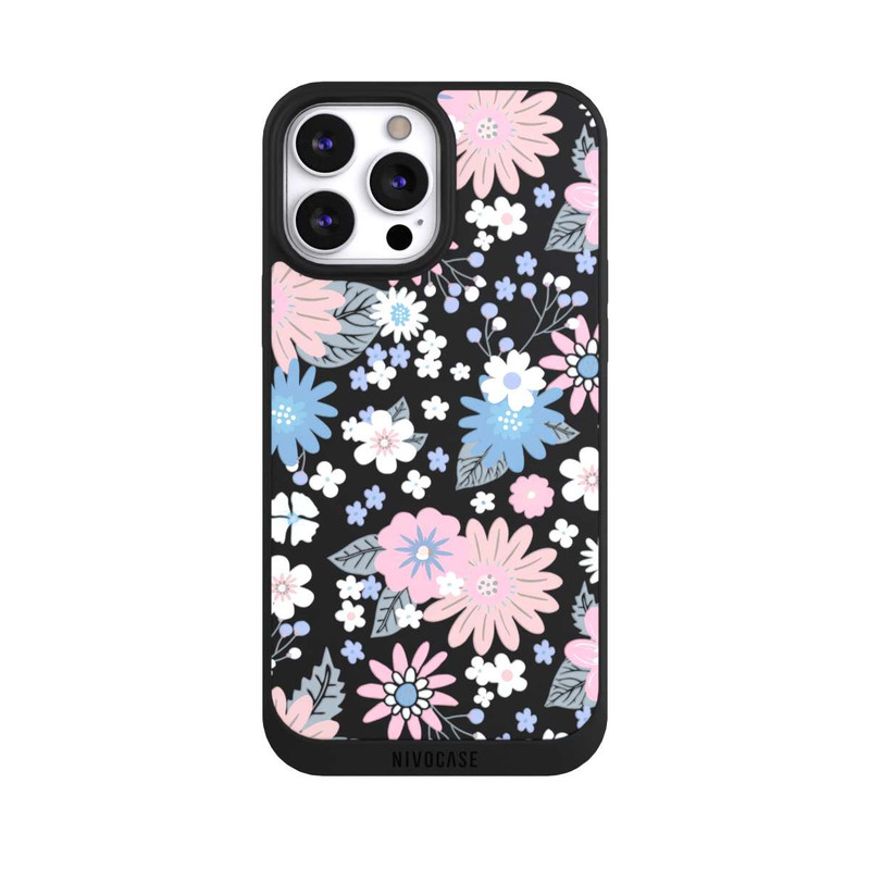 iPhone 13 Pro Max NIVOpure Wildflower Pattern Illustration Pastell Transparent