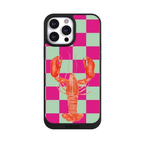 Apple iPhone 13 Pro Max NIVOpure Pink Checkers Lobster