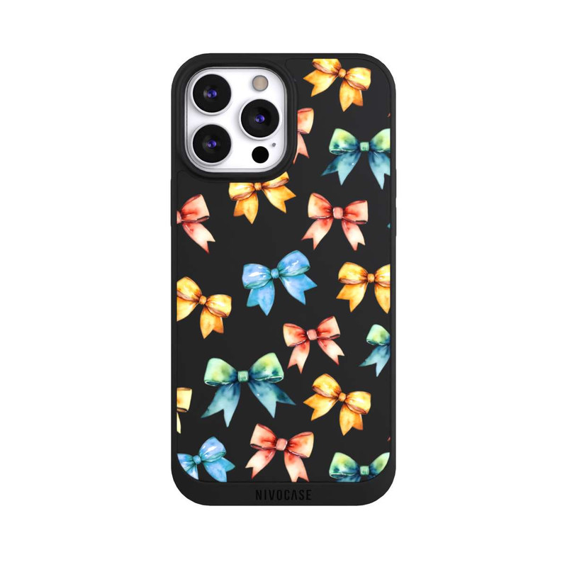 iPhone 13 Pro Max NIVOpure Rainbow Bows Transparent