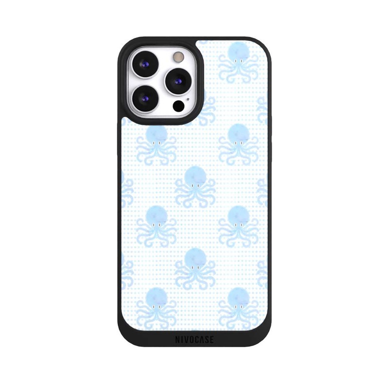 iPhone 13 Pro Max NIVOpure Blue Watercolor Octopus