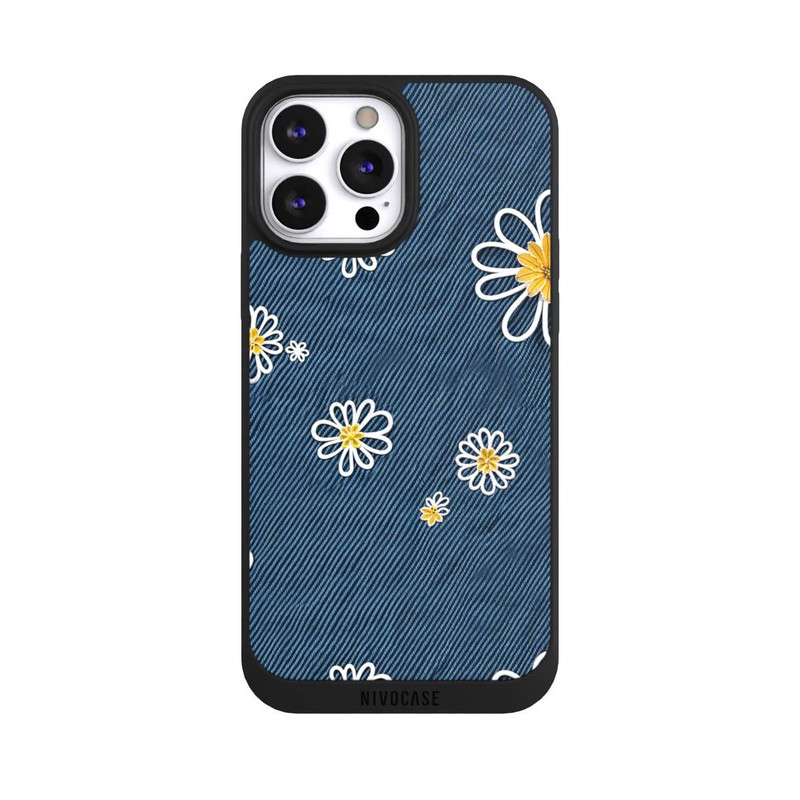 iPhone 13 Pro Max NIVOpure Jeans Flowers Pattern with AI