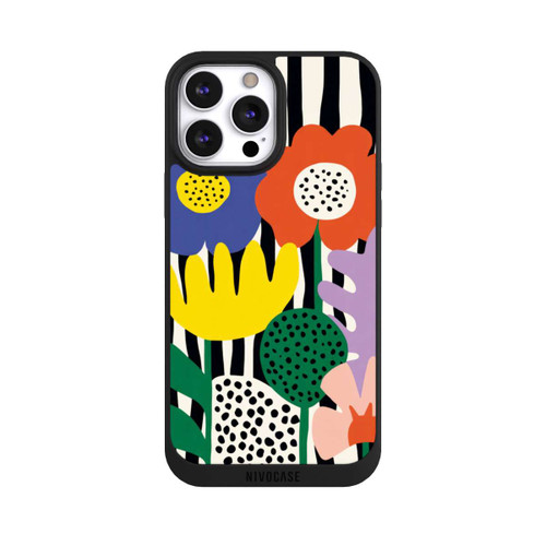 Apple iPhone 13 Pro Max NIVOpure Flowers Striped Background