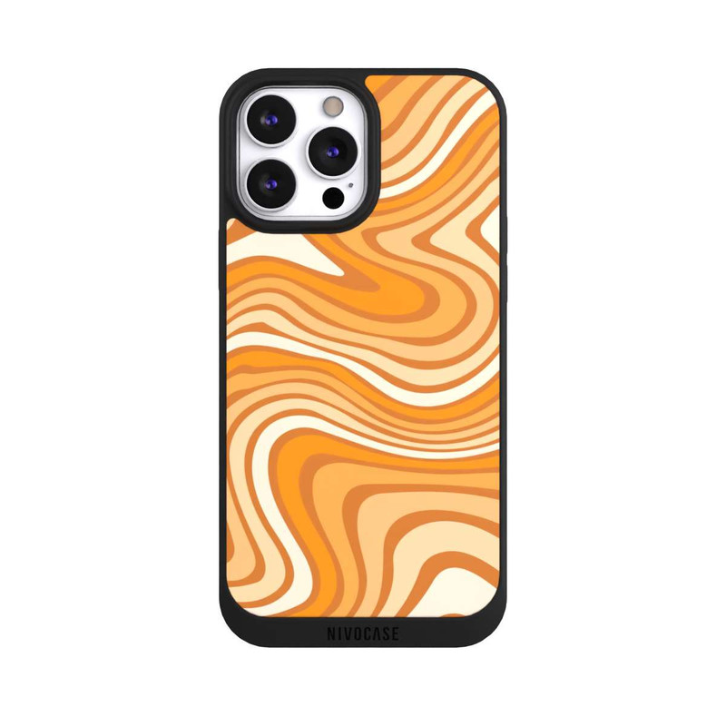 iPhone 13 Pro Max NIVOpure Wellenmuster Orange