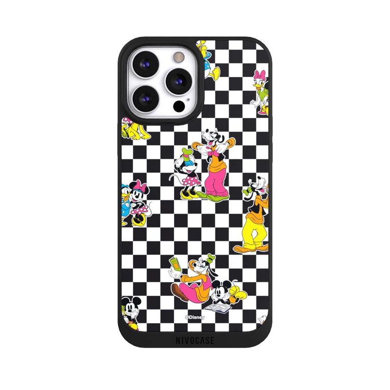 iPhone 13 Pro Max NIVOpure Donald and Friends Pattern Black and White