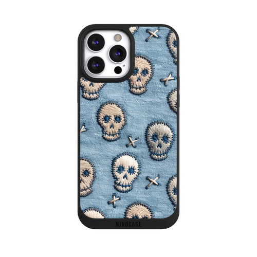 Apple iPhone 13 Pro Max NIVOpure Skulls on Jeans Pattern