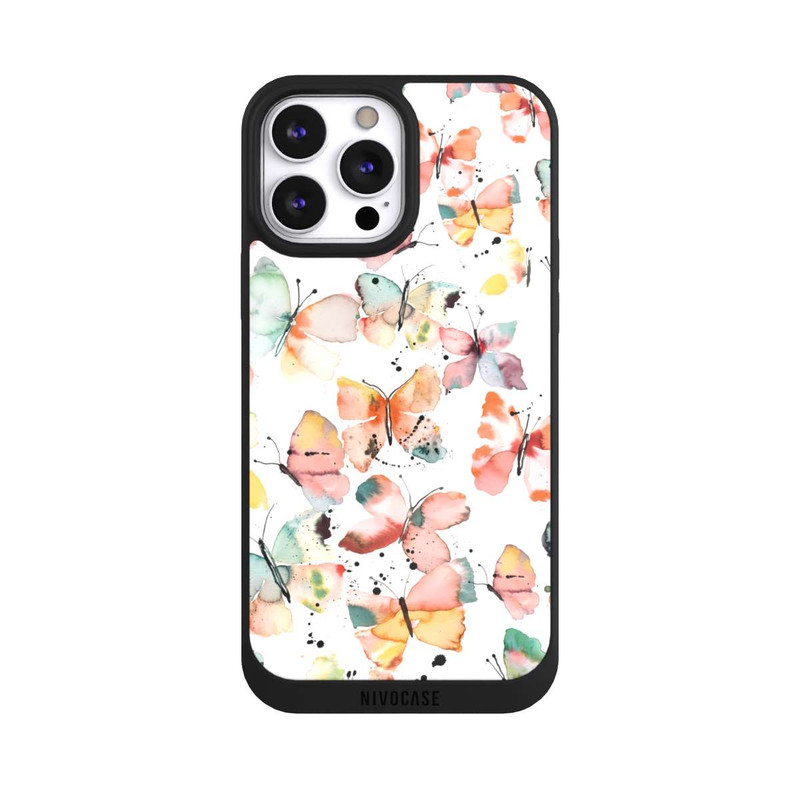 iPhone 13 Pro Max NIVOpure Butterflies Watercolor Pattern