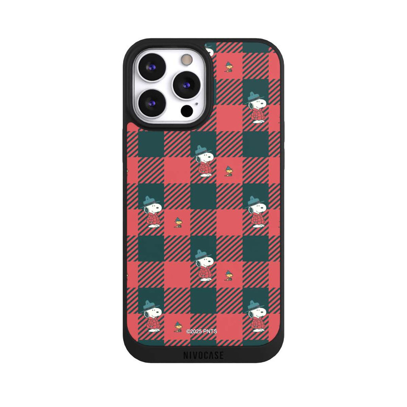 iPhone 13 Pro Max NIVOpure Peanuts Red Tartan Pattern