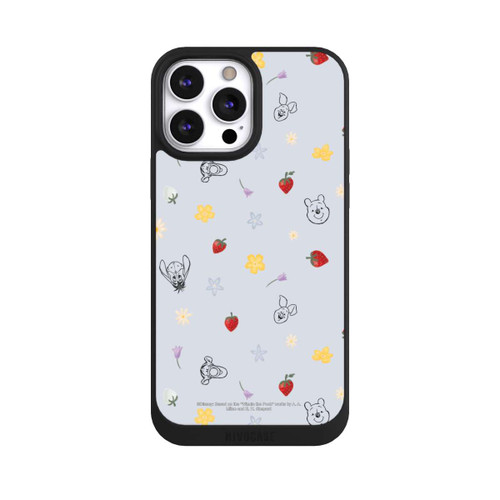 Apple iPhone 13 Pro Max NIVOpure Winnie Puuh und Freunde Erdbeer Muster Blau