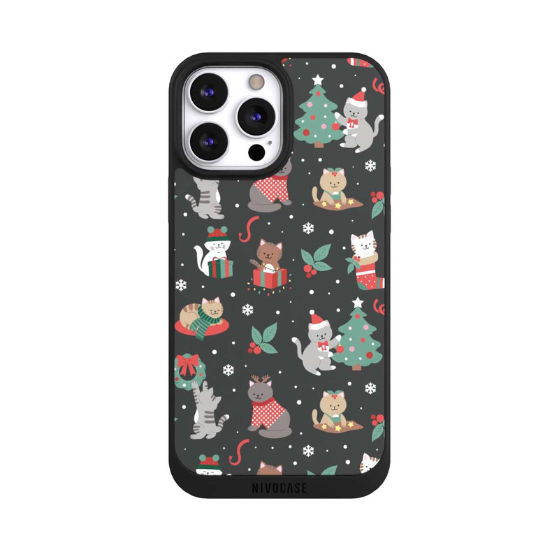 iPhone 13 Pro Max NIVOpure Christmas Festive Cute Holiday Kittens