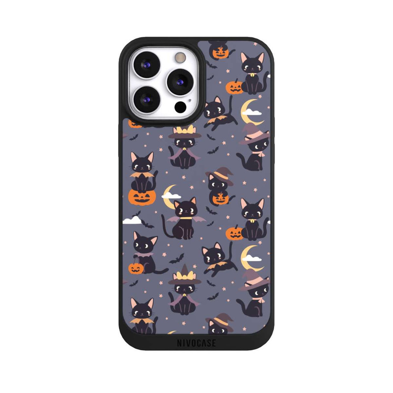 iPhone 13 Pro Max NIVOpure Cute Halloween Witch Cats and Pumpkins