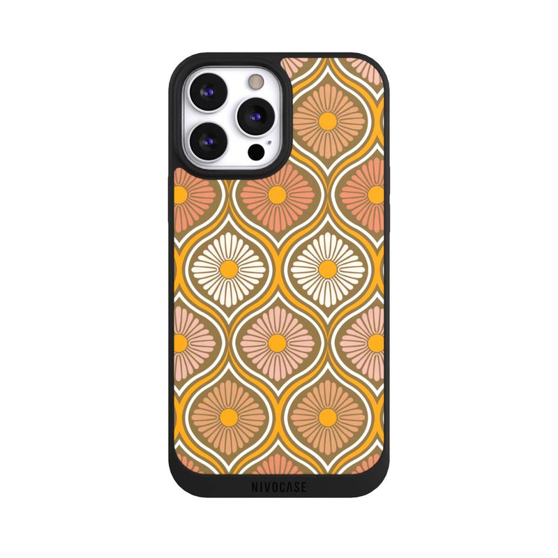iPhone 13 Pro Max NIVOpure Groovy 70s Retro Mid-Century Daisy Flowers