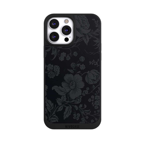 Apple iPhone 13 Pro Max NIVOpure Dunkle Blumen Vintageoptik