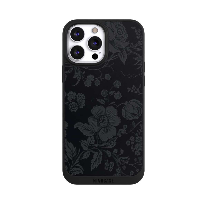 iPhone 13 Pro Max NIVOpure Fleur Foncée Look Vintage