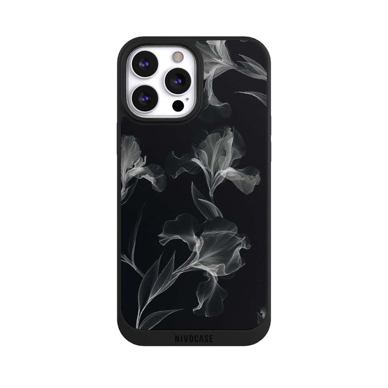 iPhone 13 Pro Max NIVOpure Black and White Photocopy x Ray of Flowers